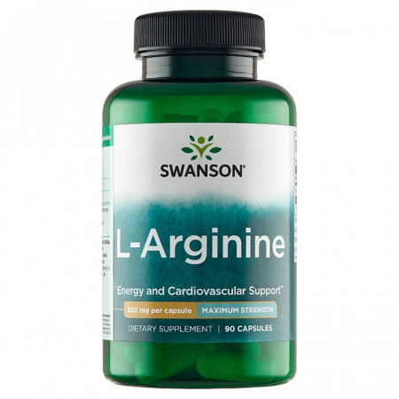 SWANSON L-Arganine Forte 850mg 90 kapsułek