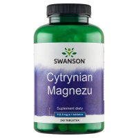 Swanson Magnesium Citrate tabletki, 240 szt.