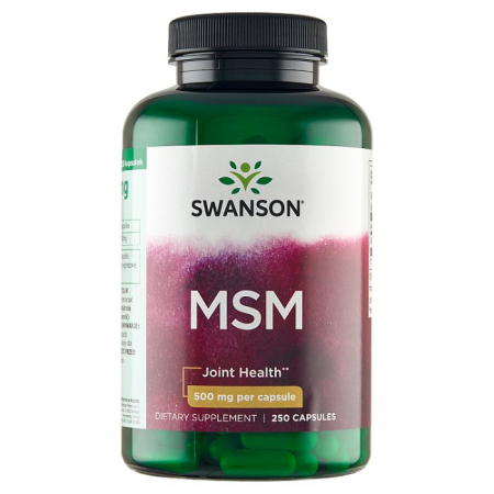 SWANSON MSM 500 mg 250 kapsułek