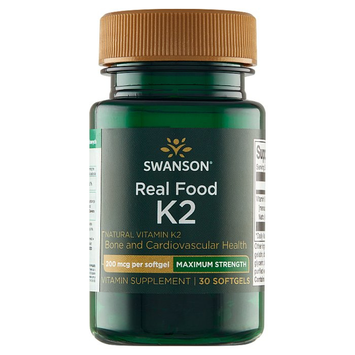 Swanson Witamina K-2 Naturalna 200 mcg kapsułki, 30 szt.