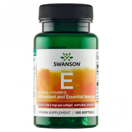 SWANSON Naturalna Witamina E 200 IU 100 kapsułek