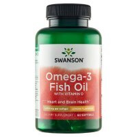 Swanson Omega-3 Fish Oil Lemon kapsułki, 60 szt.