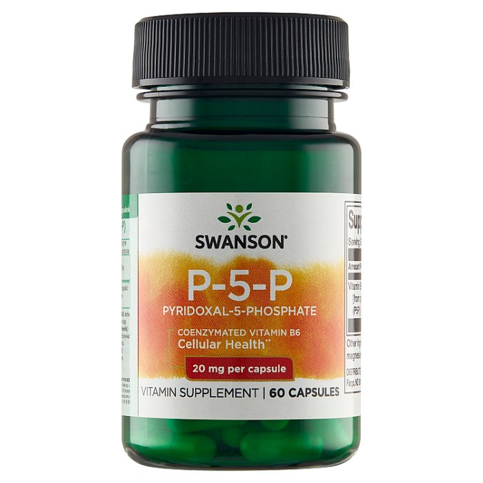 Swanson P-5-P pirydoksal-5 fosforan koenzymowana witamina B-6 20 mg 60 kapsułek