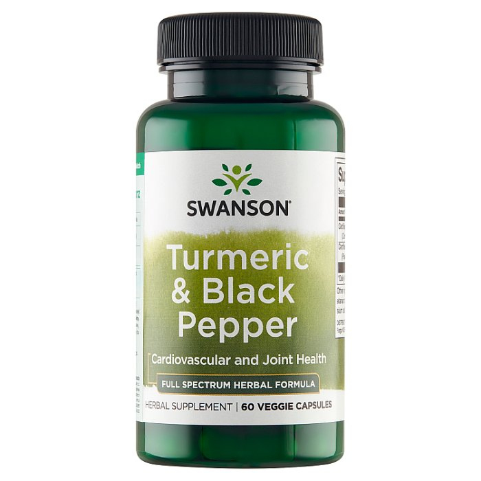 SWANSON Turmeric & Black Pepper 60 kapsułek