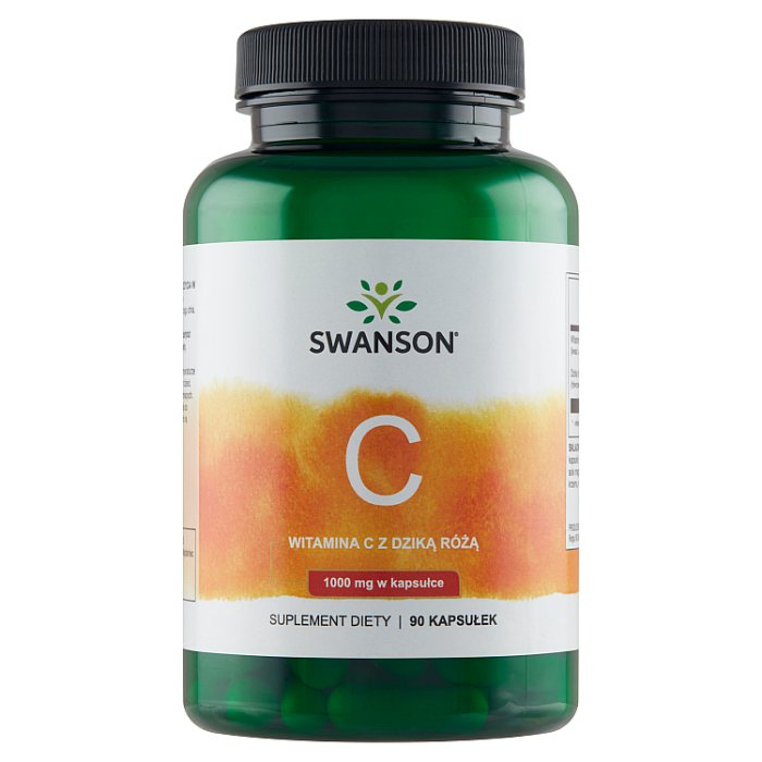 Swanson Vitamin C With Rose Hips kapsułki, 90 szt.