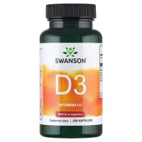 SWANSON Vitamin D3 2000IU 250 kapsułek