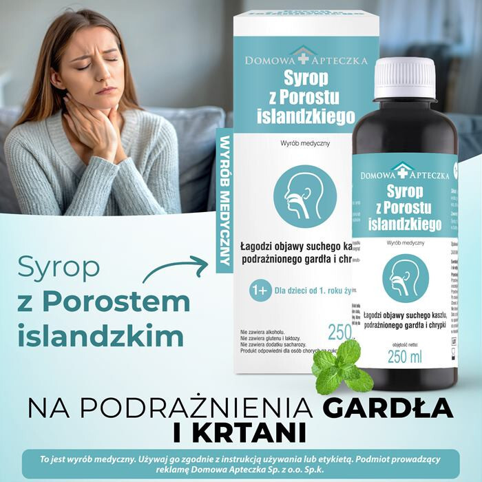 Syrop z Porostu islandzkiego, 250 ml