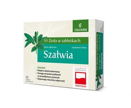 Szałwia 30 tabletek powlekanych