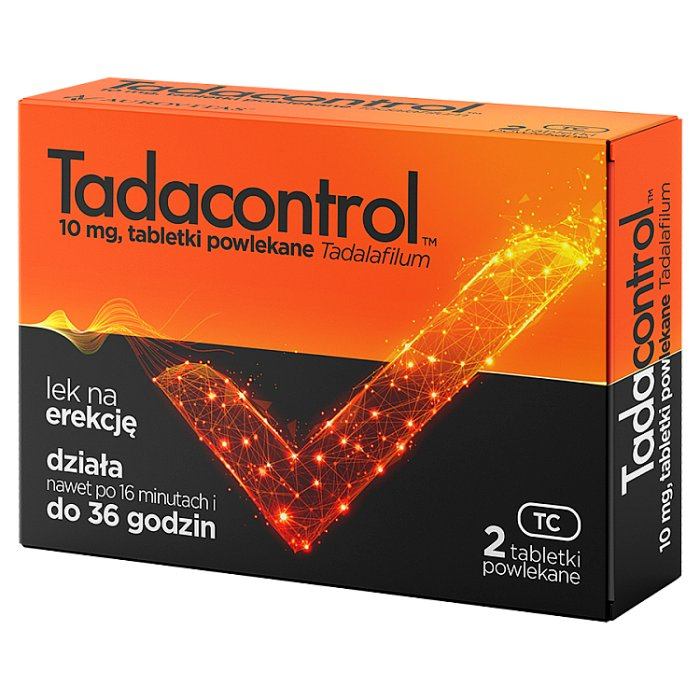 Tadacontrol 10 mg tabletki powlekane na erekcję, 2 szt.