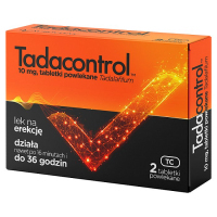 Tadacontrol 10 mg tabletki powlekane na erekcję, 2 szt.