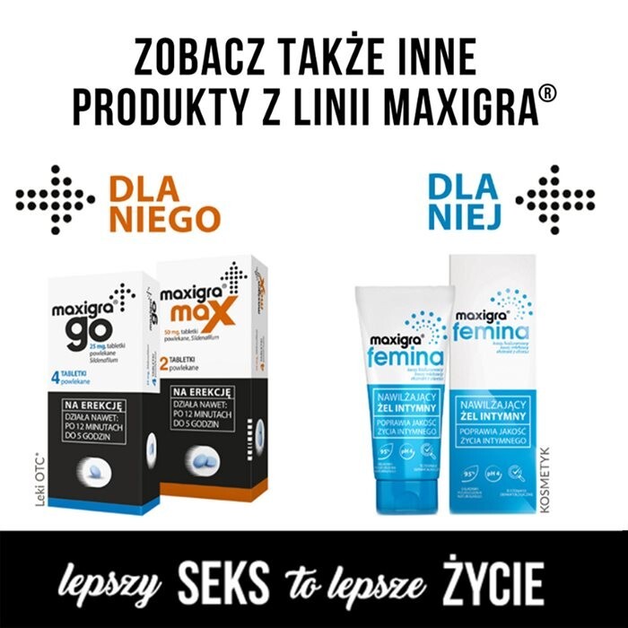 Tadalafil Maxigra 10 mg 2 tabletki powlekane