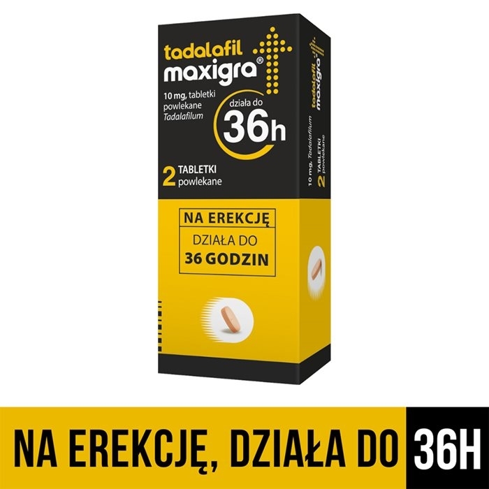 Tadalafil Maxigra 10 mg 2 tabletki powlekane
