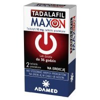 Tadalafil Maxon 10 mg 2 tabletki powlekane