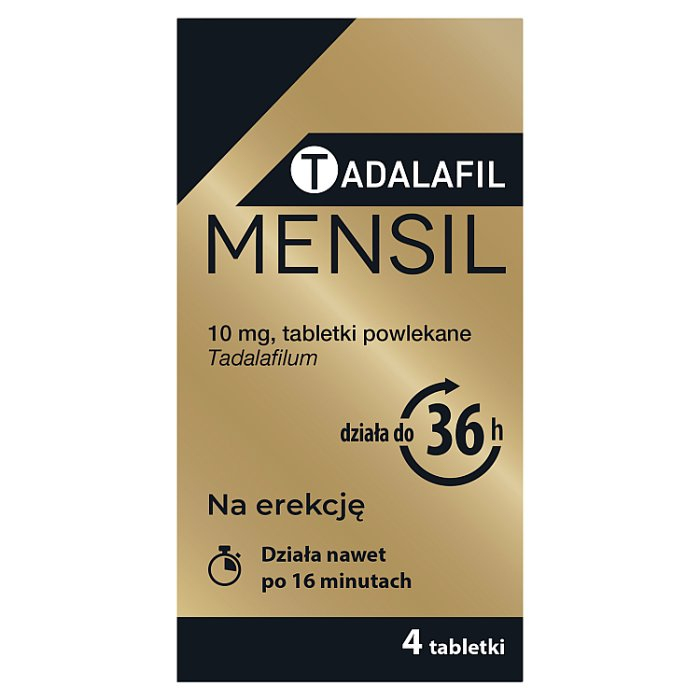 Tadalafil Mensil 10 mg tabletki na zaburzenia erekcji, 4 szt.