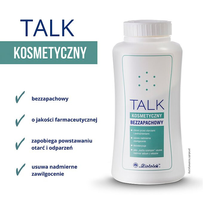 Talk kosmetyczny bezzapachowy, 100 g