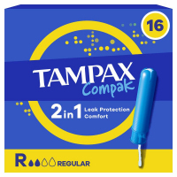 Tampax Compak Regular Tampony z aplikatorem, 16 szt.