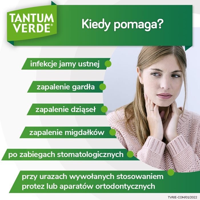 Tantum Verde 1,5 mg/ml roztwór do płukania jamy ustnej i gardła 240 ml