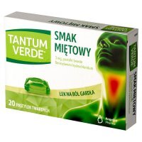 Tantum Verde pastylki na ból gardła o smaku miętowym, 20 szt.