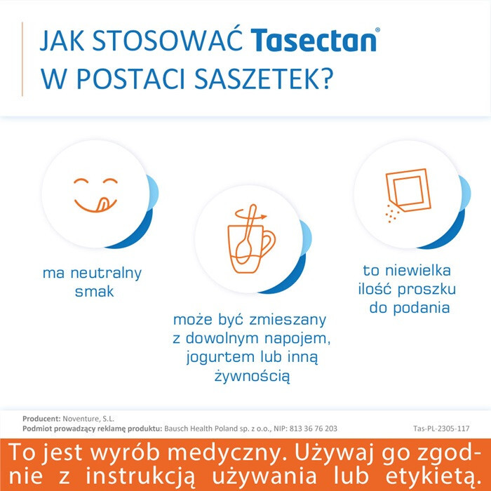 Tasectan 250 mg saszetki na biegunkę dla dzieci, 20 szt.
