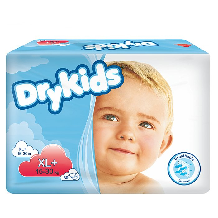 TENA DRY KIDS Pieluchomajtki XL+ (15-30 kg) 30 szt.