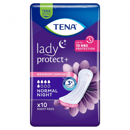 TENA LADY Normal Night Wkładki anatomiczne 10 szt.