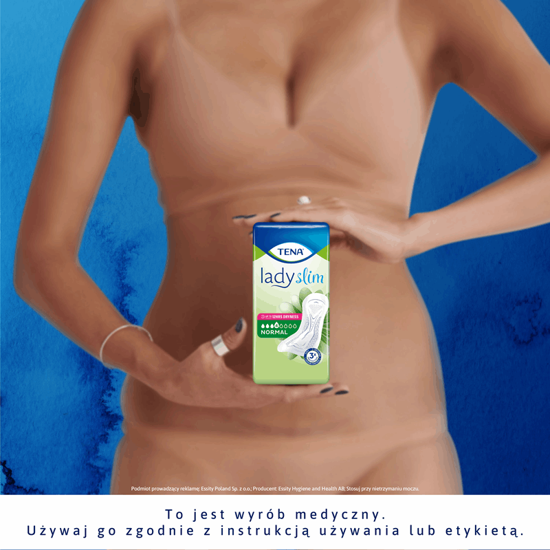 Tena Lady Slim Normal podpaski na nietrzymanie moczu dla kobiet, 30 szt.