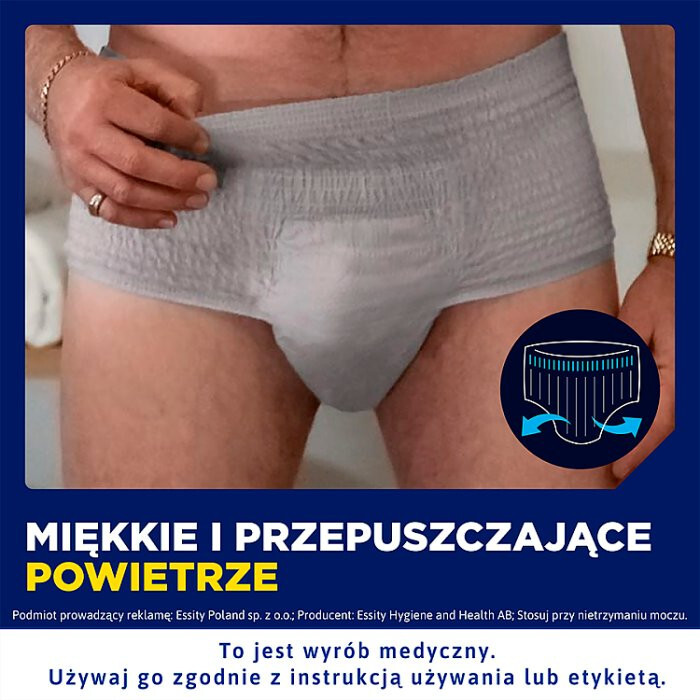 TENA Men Pants Normal Grey L/XL Majtki chłonne 30 szt.