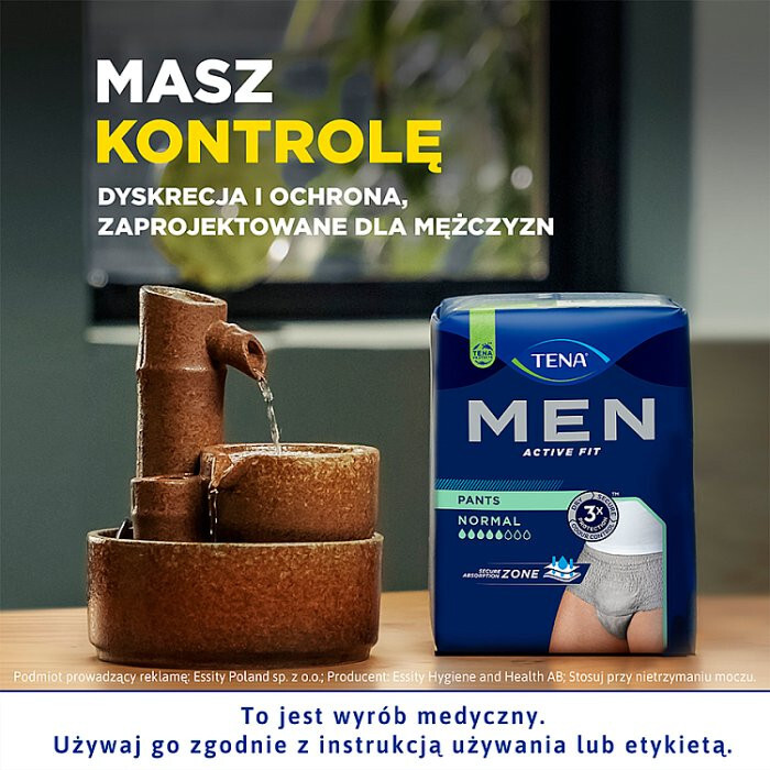 TENA Men Pants Normal Grey L/XL Majtki chłonne 8 szt.