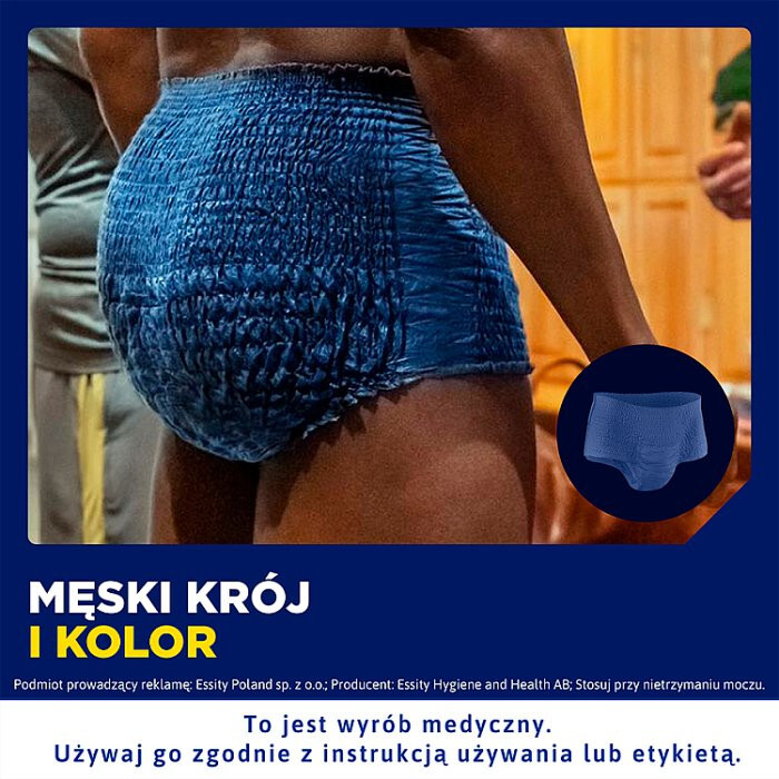 TENA MEN PANTS PLUS L majtki chłonne 8 szt.