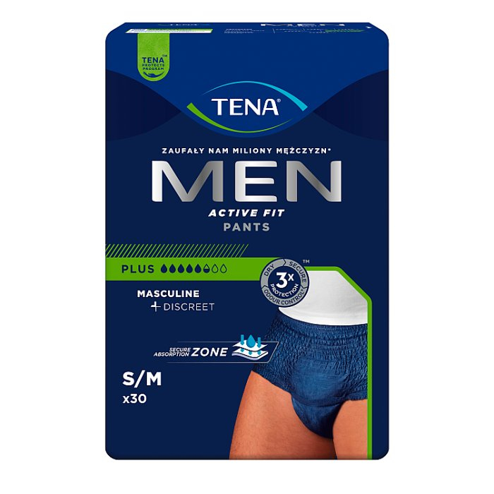 TENA MEN PANTS PLUS M majtki chłonne 30 szt.
