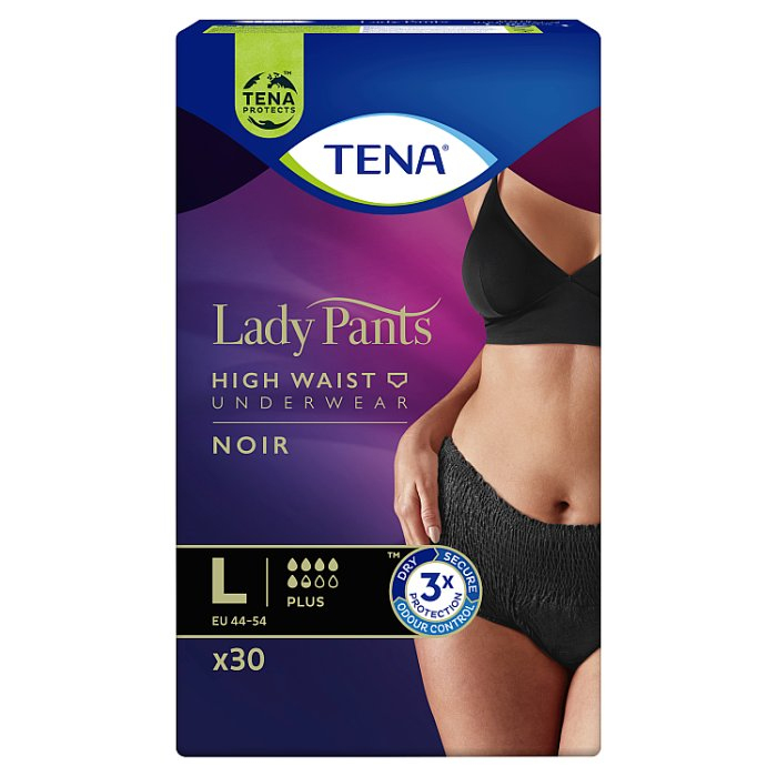 TENA PANTS LADY PLUS Noir Majtki chłonne roz.L 30 szt.