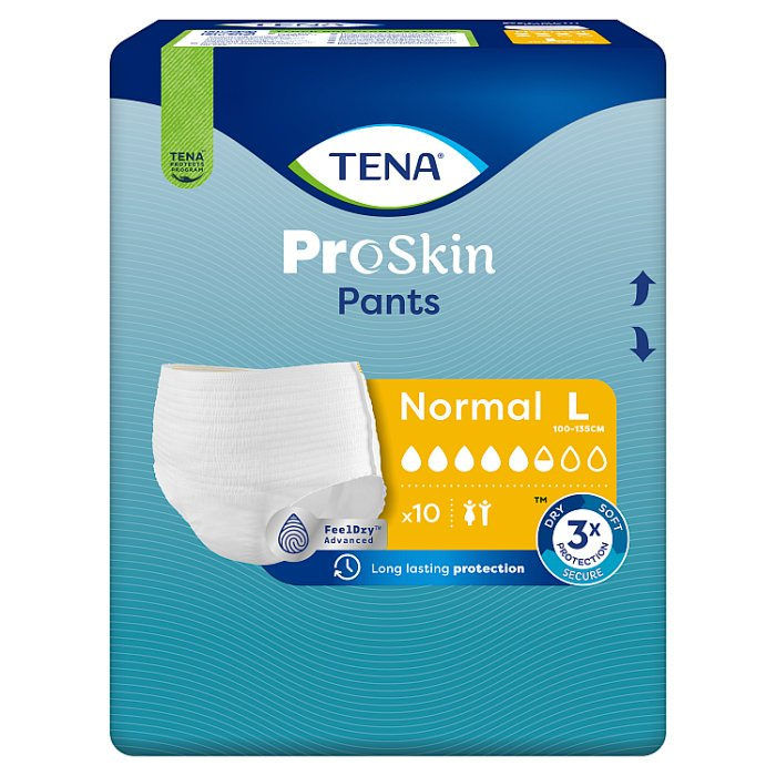 Tena Pants ProSkin Normal majtki chłonne rozmiar L, 10 szt.