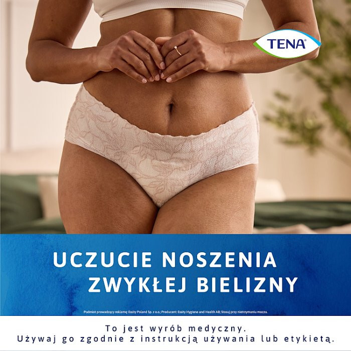 Tena Silhouette Lady Pants Plus White Majtki chłonne z niskim stanem rozmiar L, 10 szt.