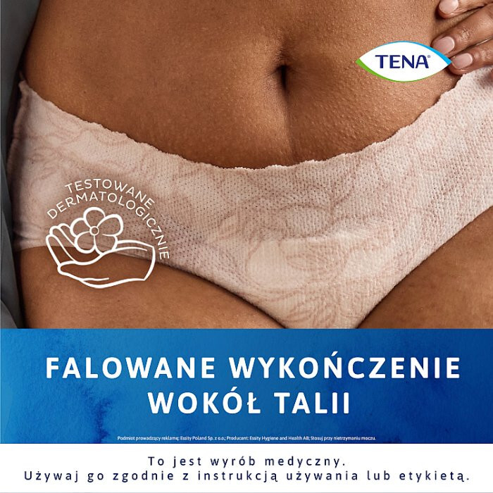 Tena Silhouette Lady Pants Plus White Majtki chłonne z niskim stanem rozmiar M, 12 szt.