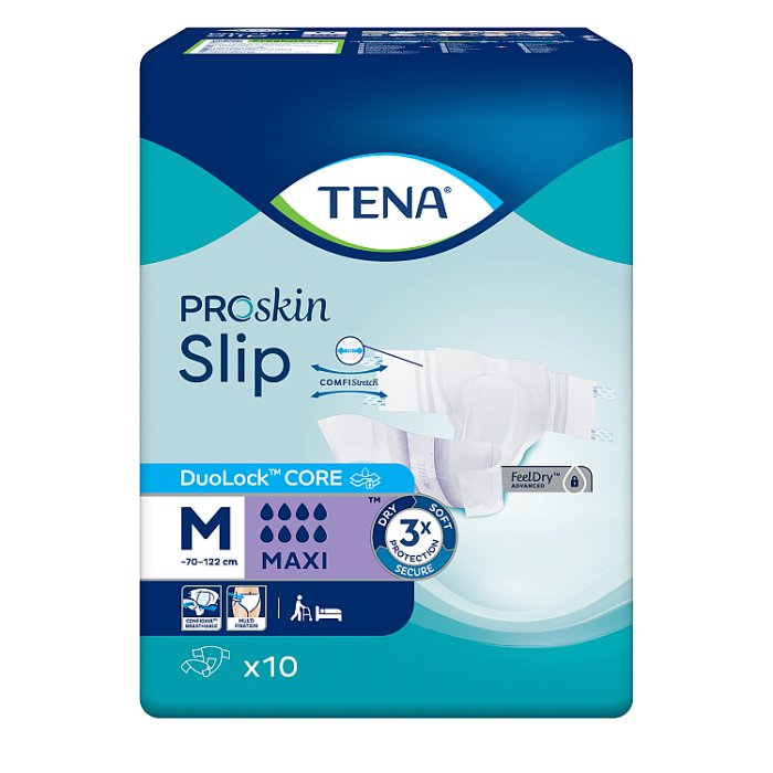 Tena Slip ProSkin Maxi pieluchomajtki rozmiar M, 10 szt.