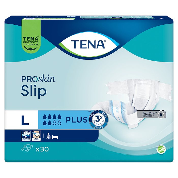 TENA SLIP ProSkin Plus Pieluchomajtki L 30 szt.