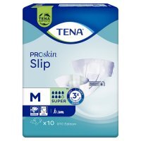 TENA SLIP PROSKIN SUPER Pieluchomajtki M 10 szt.