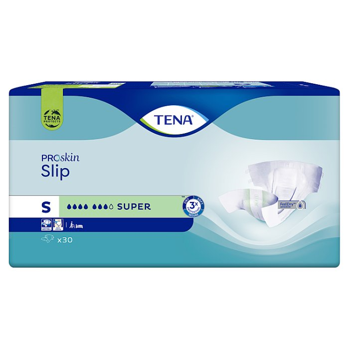 TENA SLIP PROSKIN SUPER Pieluchomajtki S 30 szt. / Nietrzymanie moczu