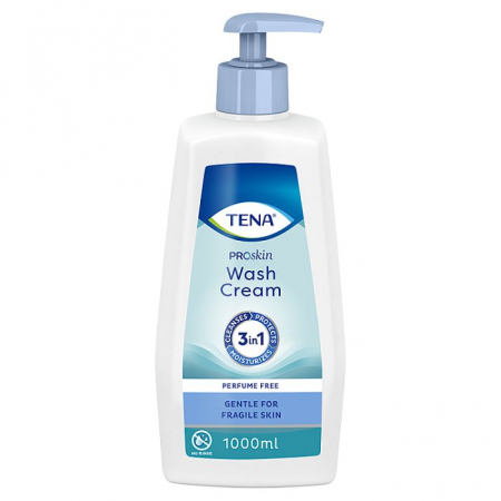 TENA WASH CREAM Krem myjący 3w1 1000 ml