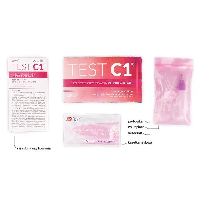 Test C1 Szybki test antygenowy na Candida Albicans 1 szt.