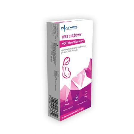 TEST CIĄŻOWY hCG strumieniowy 1 sztuka