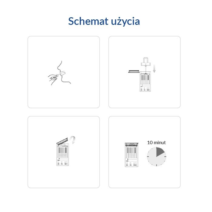 Test Narko Multi Ślina Diather domowy test na 8 narkotyków, 1 szt.