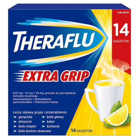 Theraflu ExtraGRIP 14 saszetek z proszkiem do sporządzenia zawiesiny