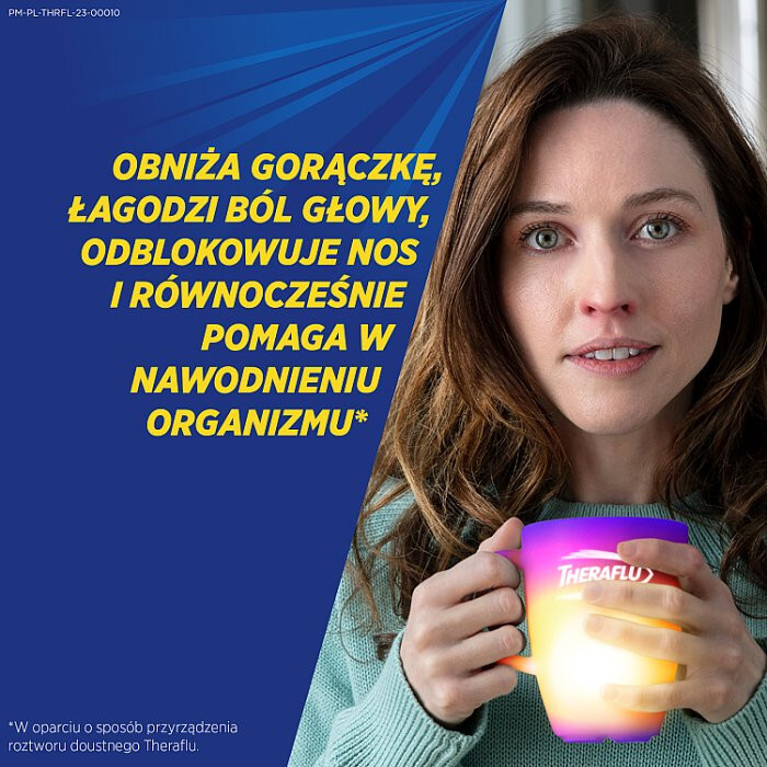 Theraflu Max Grip proszek w saszetkach na objawy przeziębienia i grypy, 10 szt.