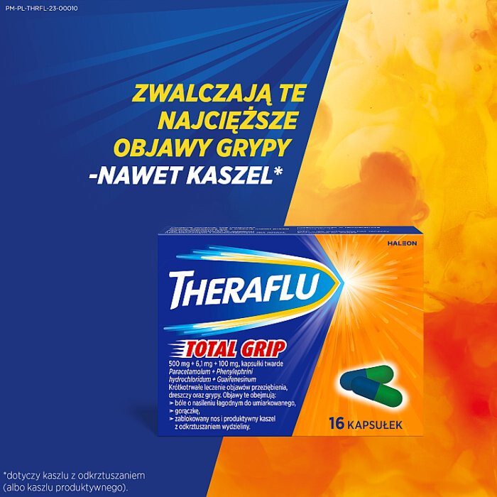 Theraflu Total Grip 16 kapsułek / Przeziębienie
