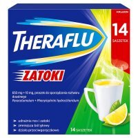 Theraflu Zatoki 14 saszetek z proszkiem do sporządzenia roztworu