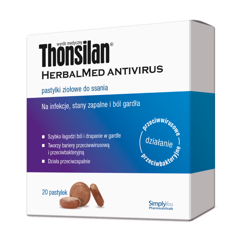 Thonsilan Herbalmed Antivirus pastylki do ssania, 20 szt.
