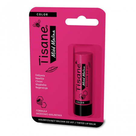 Tisane Color Miód Malina koloryzujący balsam do ust, 5,1 g