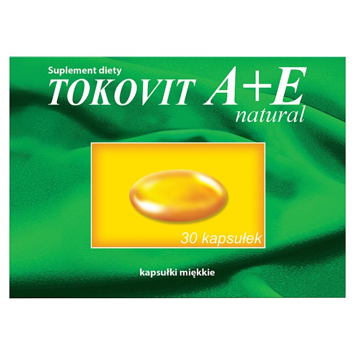Tokovit A + E Natural kapsułki miękkie, 30 szt.