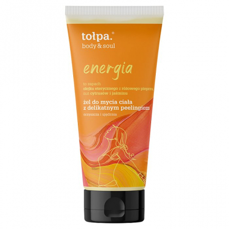 TOŁPA Body&Soul Energia Żel do mycia ciała z delikatnym peelingiem 200 ml